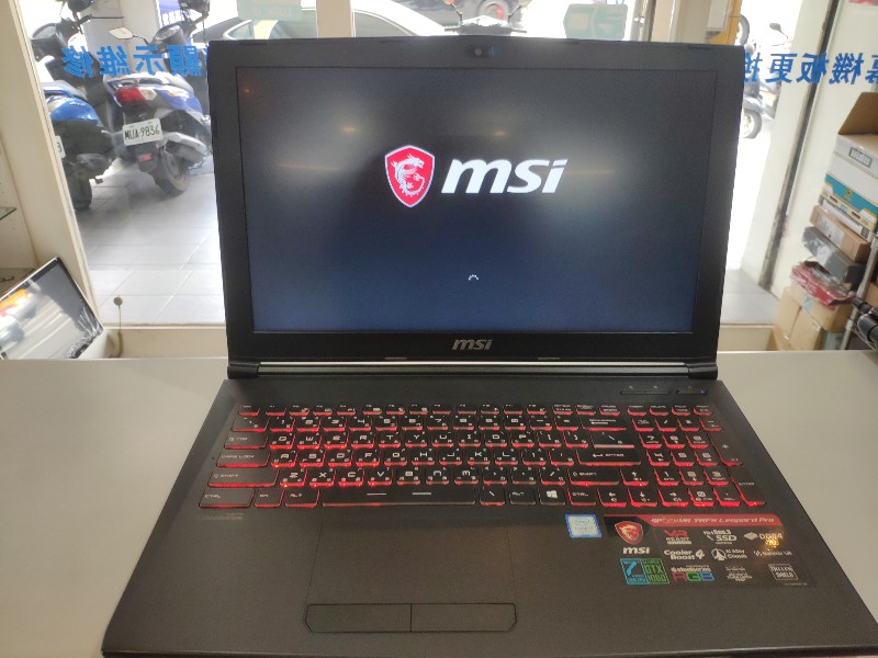 Msi gp62 筆電維修 有不開機問題 螢幕鍵盤故障，或過熱都可維修。