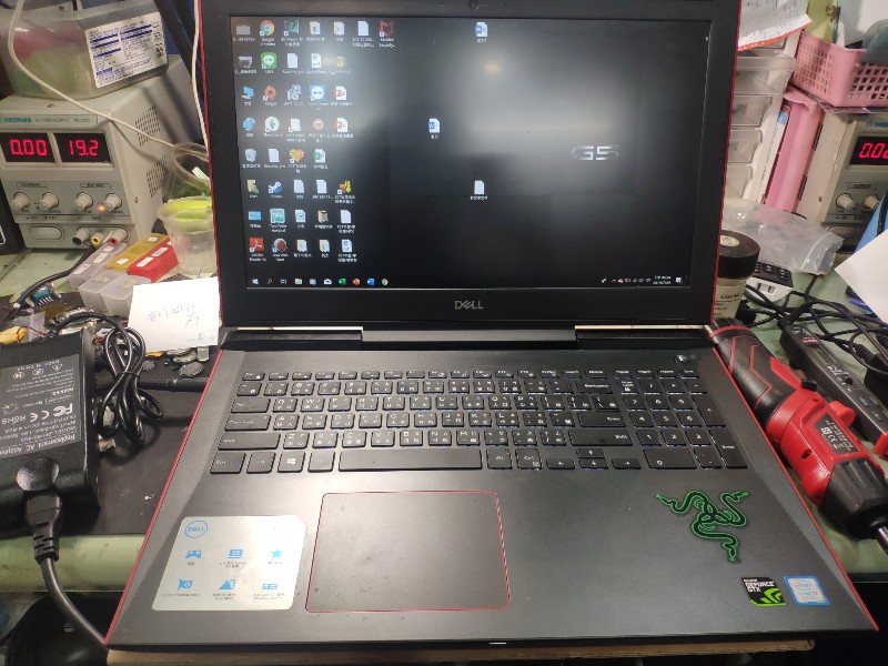 Dell g5 15 cpu i7-8750h 不開機，機板滲水電源模組 ic維修ok