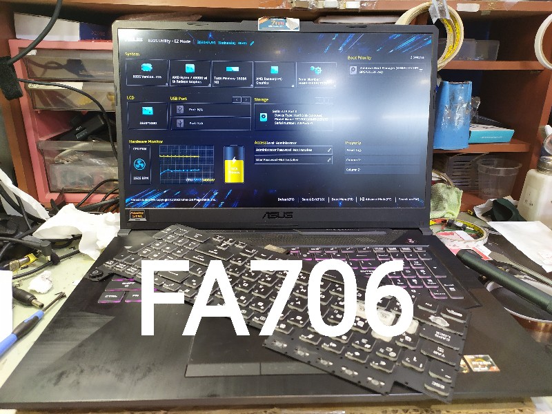 Asus fa706 鍵盤故障現貨，現場安裝約1-2小時完修，各廠牌鍵盤都有更換可來電洽詢.精修筆電@nb3c