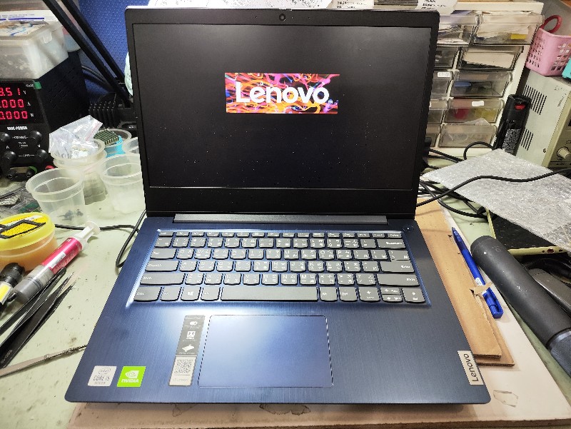 Lenovo ideapad 3 14iil05 不開機 不過電 實機拆解維修 主機板維修 開機 ok,專業主機板維修nb3c