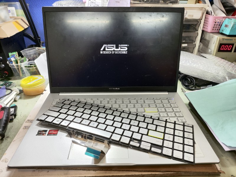 Asus D513u 板號x513ua 鍵盤故障 現貨現場安裝ok,各廠牌鍵盤都有更換可來電洽詢